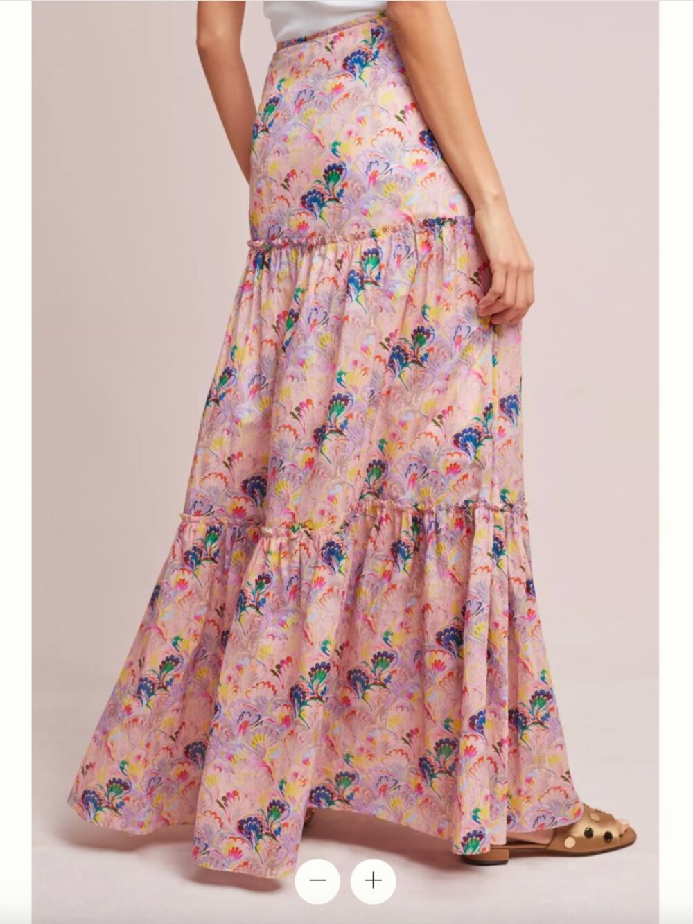 Cynthia Rowley "Havana" Tiered Maxi Skirt